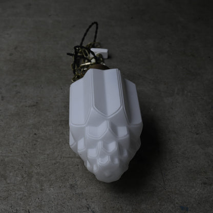 Milk Glass Art Deco Style Lamp Large｛RF-00806｝