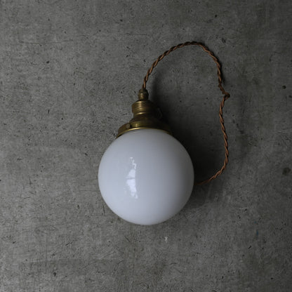 Milk Glass Round Lamp｛RF-00803｝