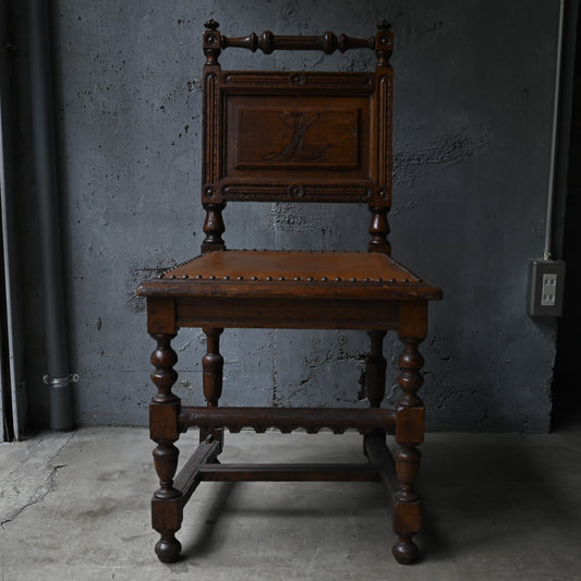Wood Chair  Monogram "LL"｛RF-00509｝
