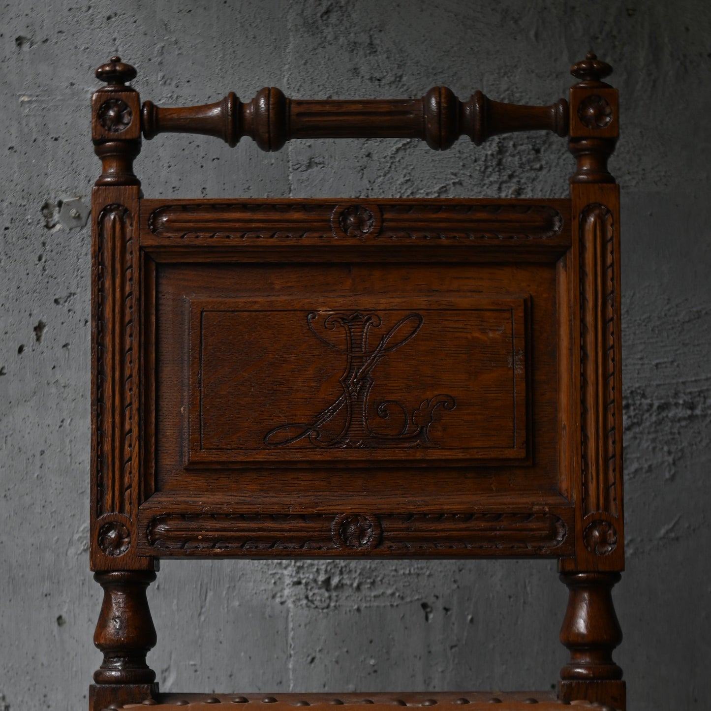 Wood Chair  Monogram "LL"｛RF-00509｝