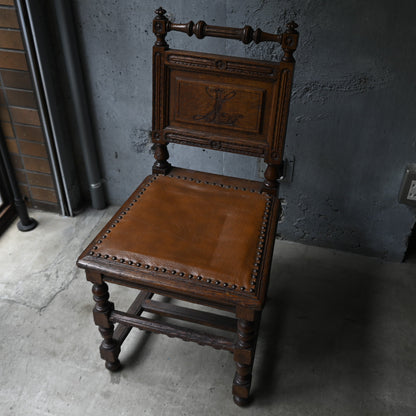 Wood Chair  Monogram "LL"｛RF-00509｝