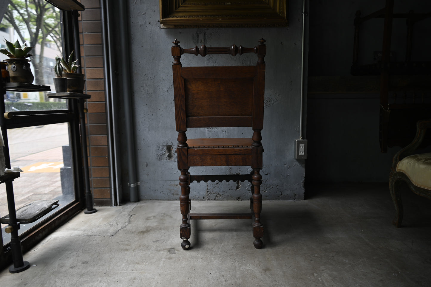 Wood Chair  Monogram "LL"｛RF-00509｝