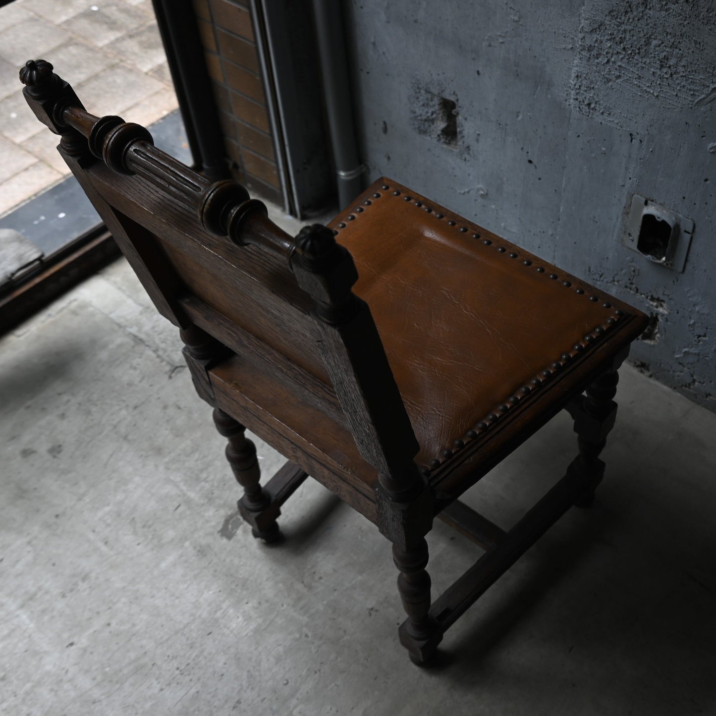 Wood Chair  Monogram "LL"｛RF-00509｝
