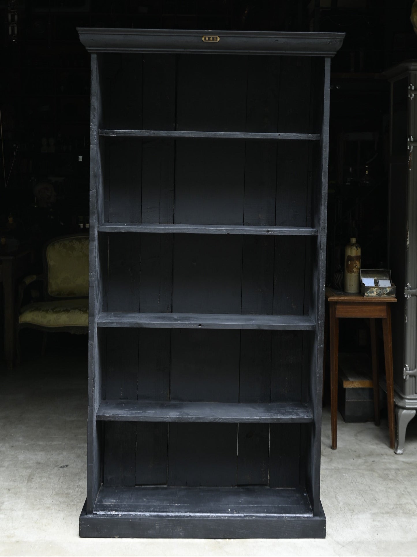 Black paint wood shelf｛ RF-00110｝