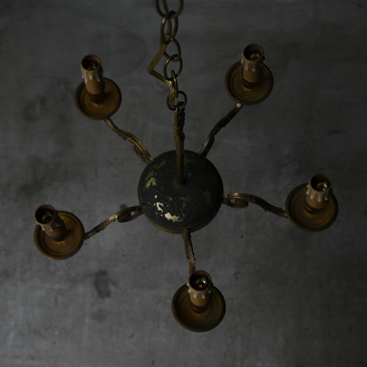 Antique Brass chandelier（5灯）｛RF-00716｝