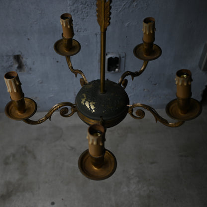 Antique Brass chandelier（5灯）｛RF-00716｝