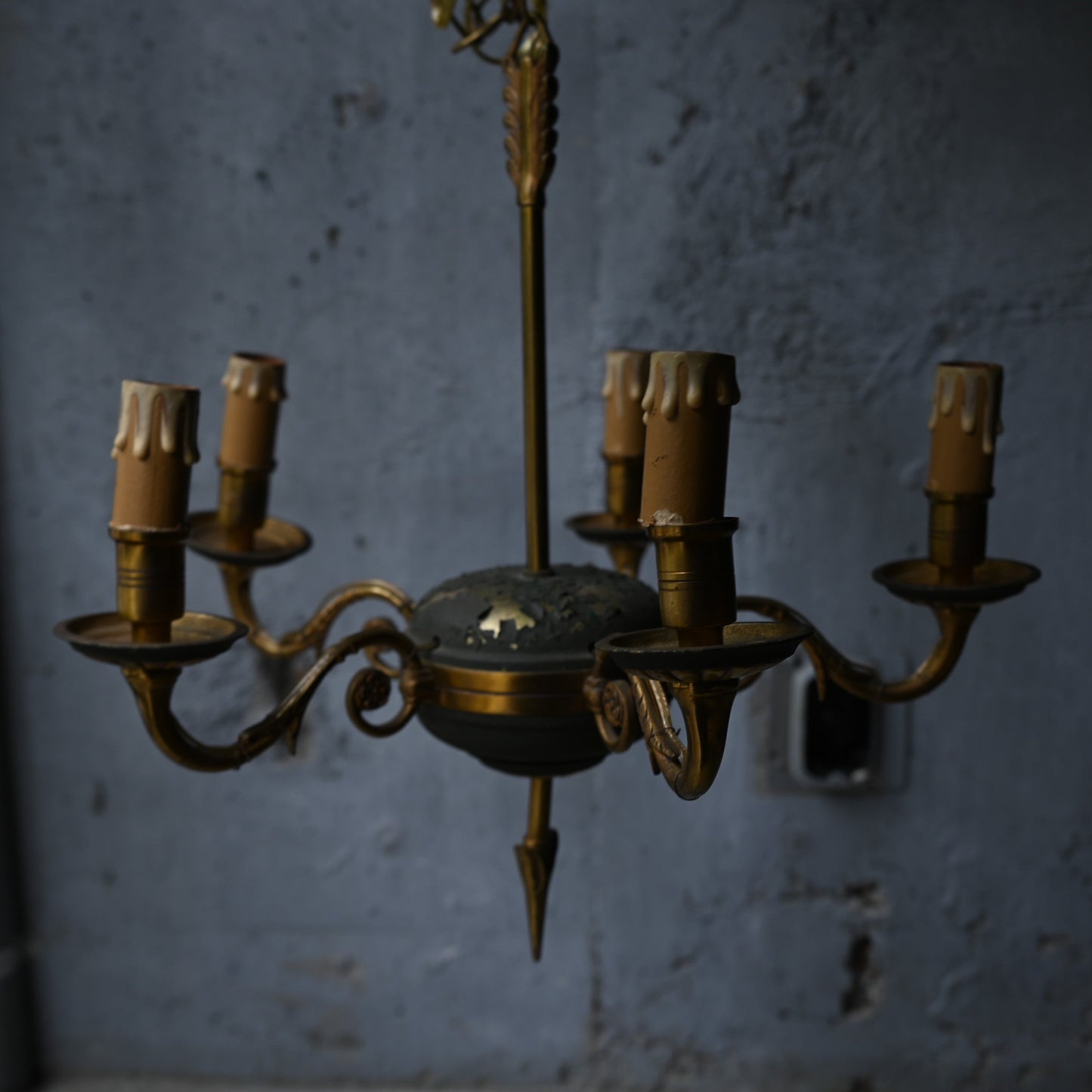 Antique Brass chandelier（5灯）｛RF-00716｝