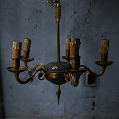 Antique Brass chandelier（5灯）｛RF-00716｝