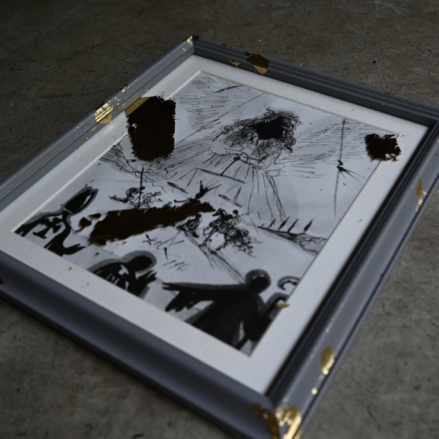 Collage art "Salvador Dalí&Gala"（Curios）｛RM-00115｝