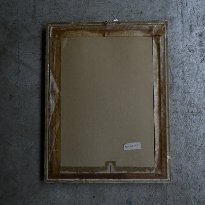 Fashion Plate Print in Ornate Gilt Frame｛RB-00510｝