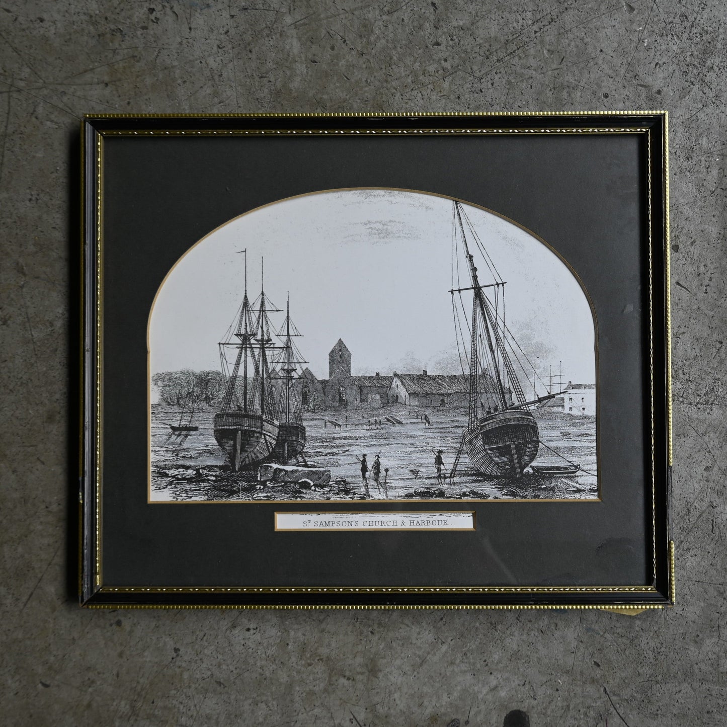 Antique Black frame "Napoléon III style" ｛RB-00514｝