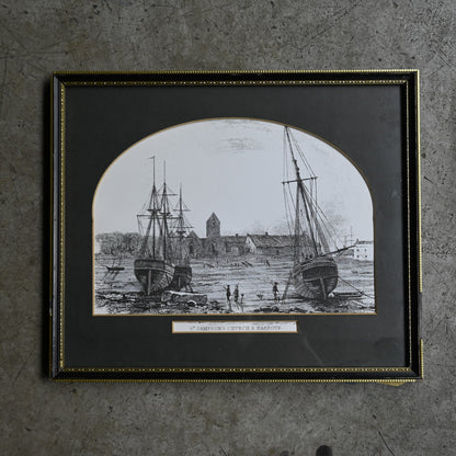 Antique Black frame "Napoléon III style" ｛RB-00514｝