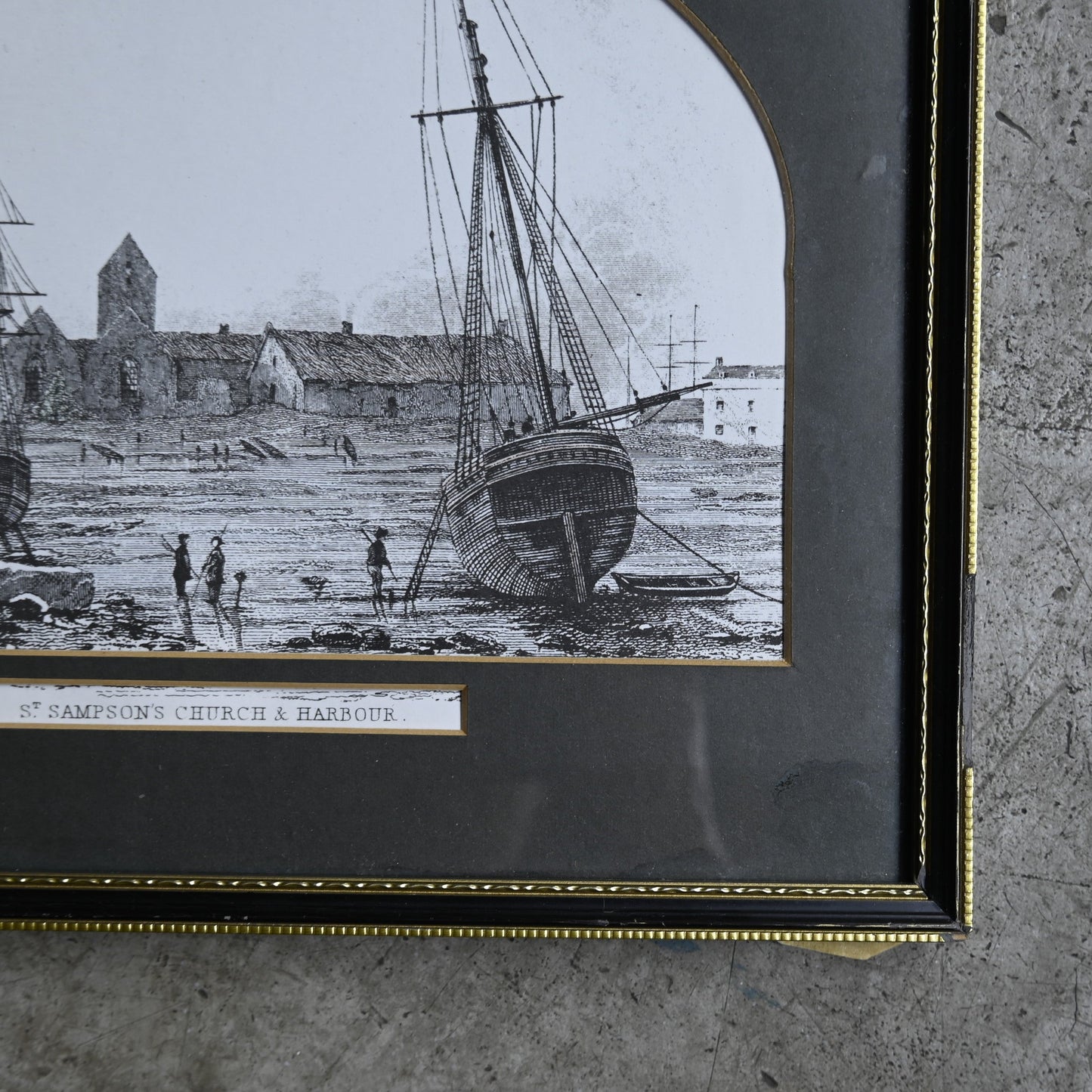 Antique Black frame "Napoléon III style" ｛RB-00514｝