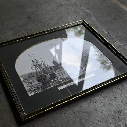 Antique Black frame "Napoléon III style" ｛RB-00514｝