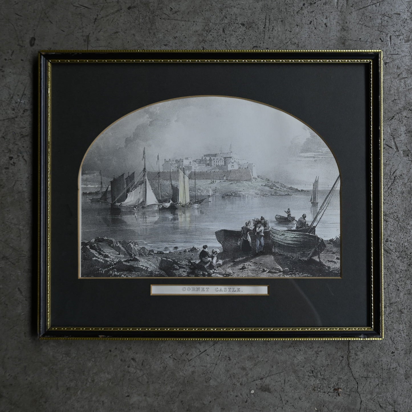 Antique Black frame "Napoléon III style" ｛RB-00515｝