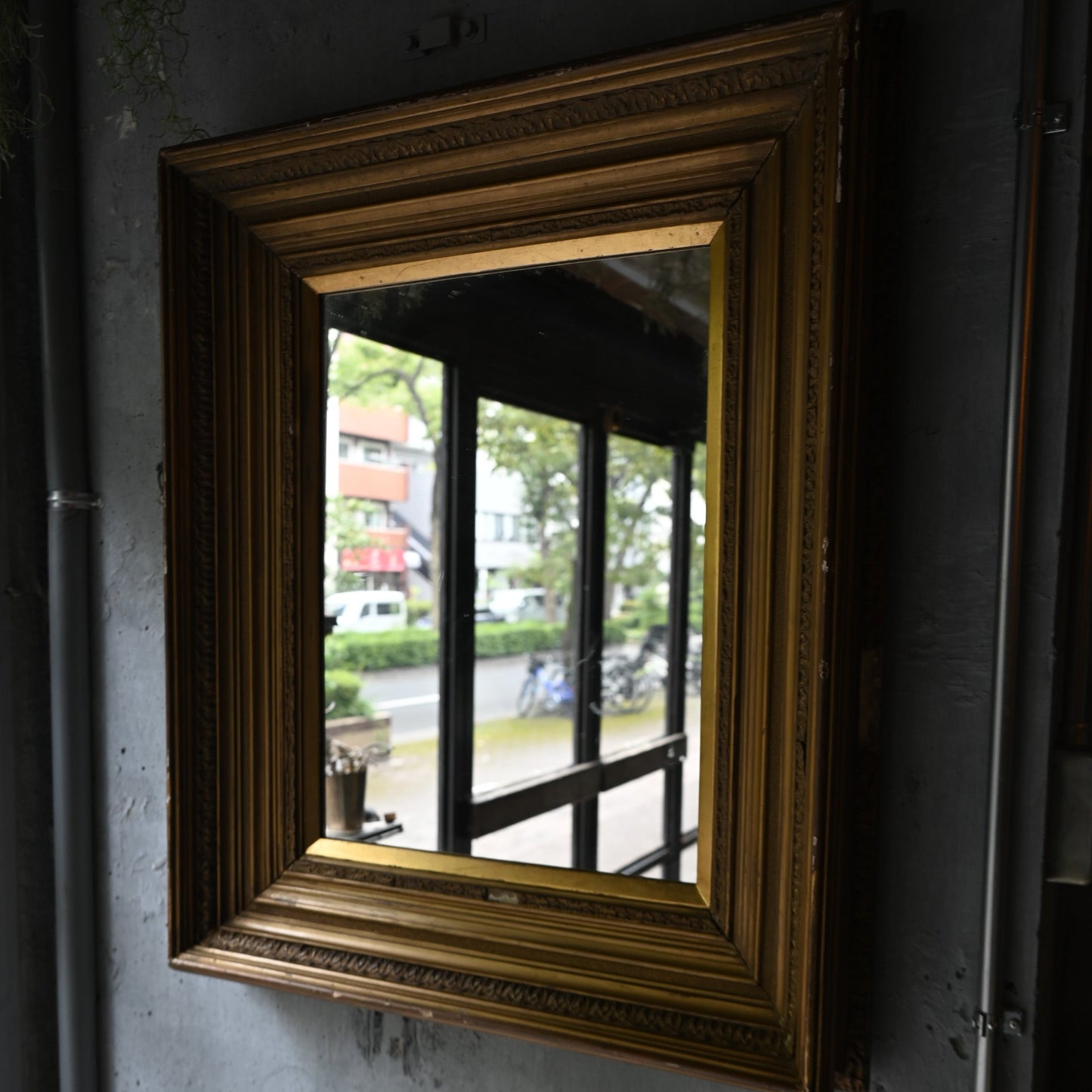 Antique Gold Square Mirror ｛RF-00608｝
