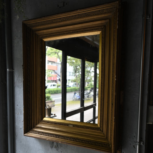 Antique Gold Square Mirror ｛RF-00608｝