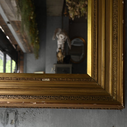 Antique Gold Square Mirror ｛RF-00608｝