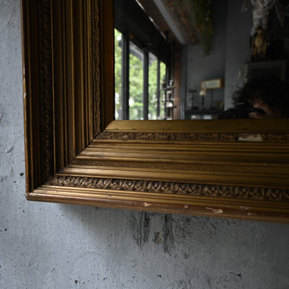 Antique Gold Square Mirror ｛RF-00608｝