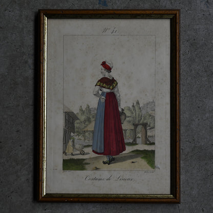 Fashion Plate Print Wooden Frame｛RB-00520｝