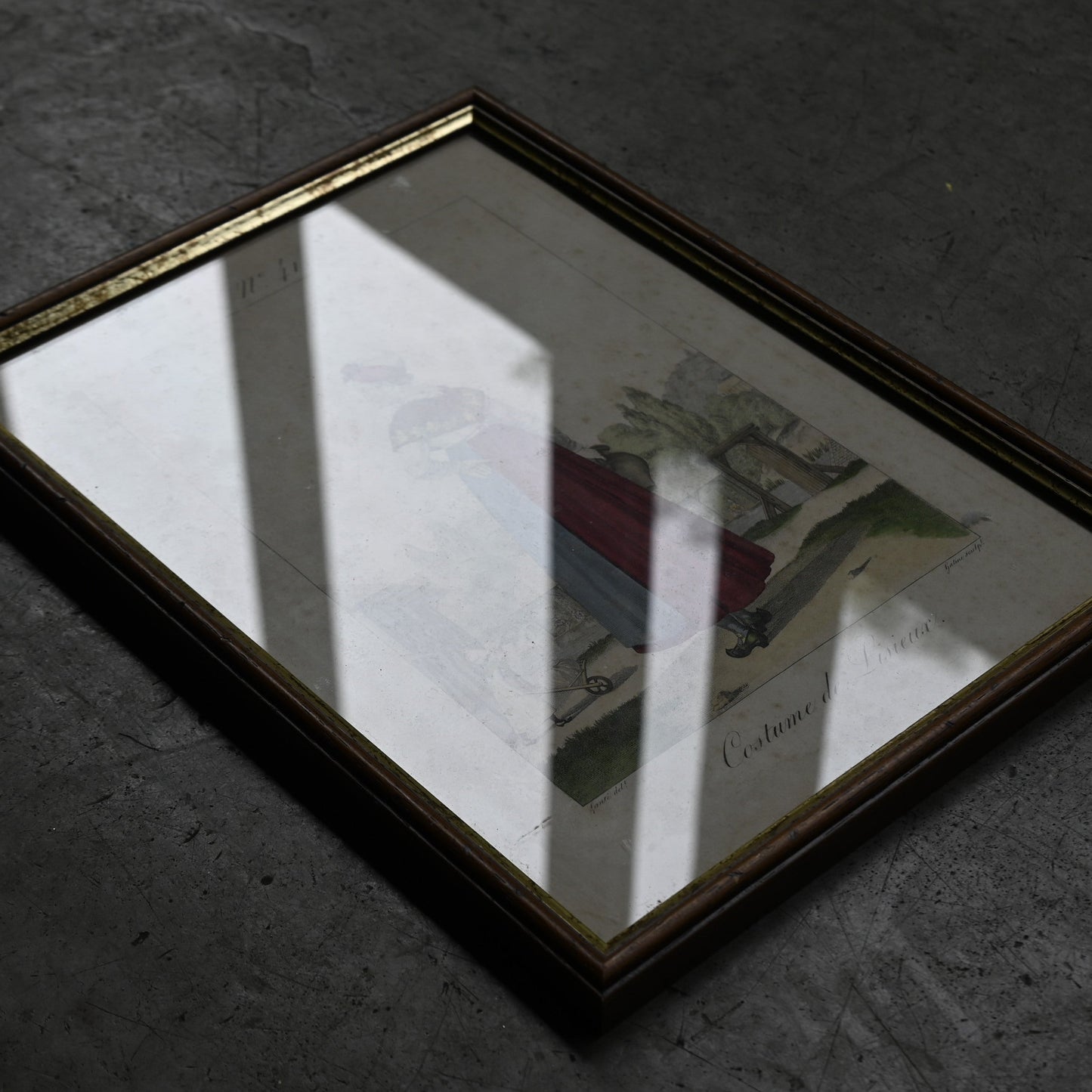 Fashion Plate Print Wooden Frame｛RB-00520｝