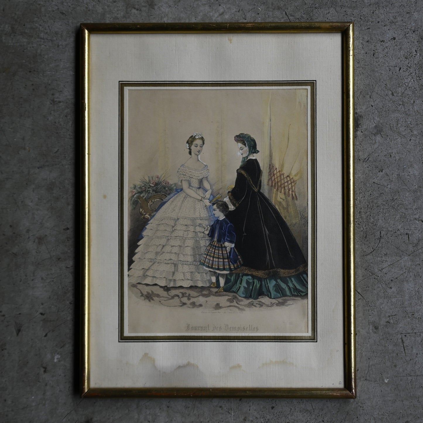 Fashion Plate Print Metal Gold Frame｛RB-00521｝