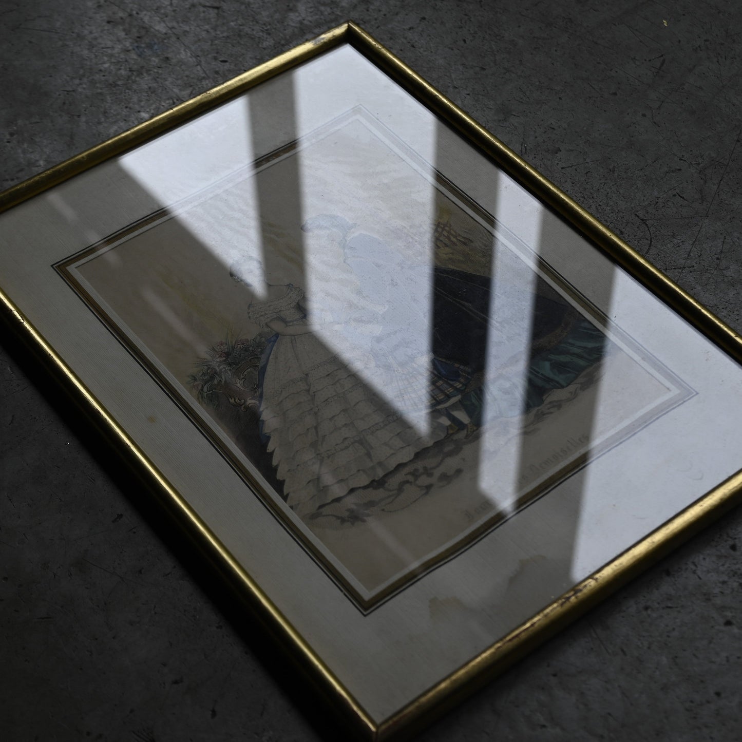 Fashion Plate Print Metal Gold Frame｛RB-00521｝