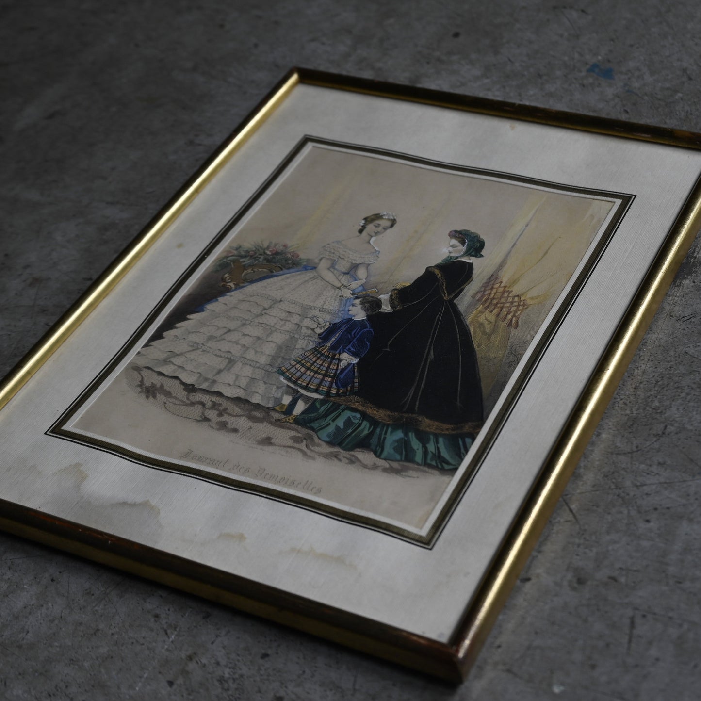 Fashion Plate Print Metal Gold Frame｛RB-00521｝