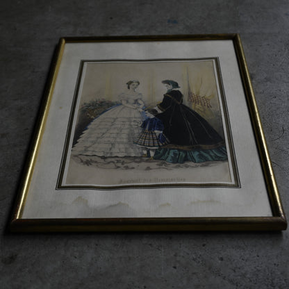 Fashion Plate Print Metal Gold Frame｛RB-00521｝