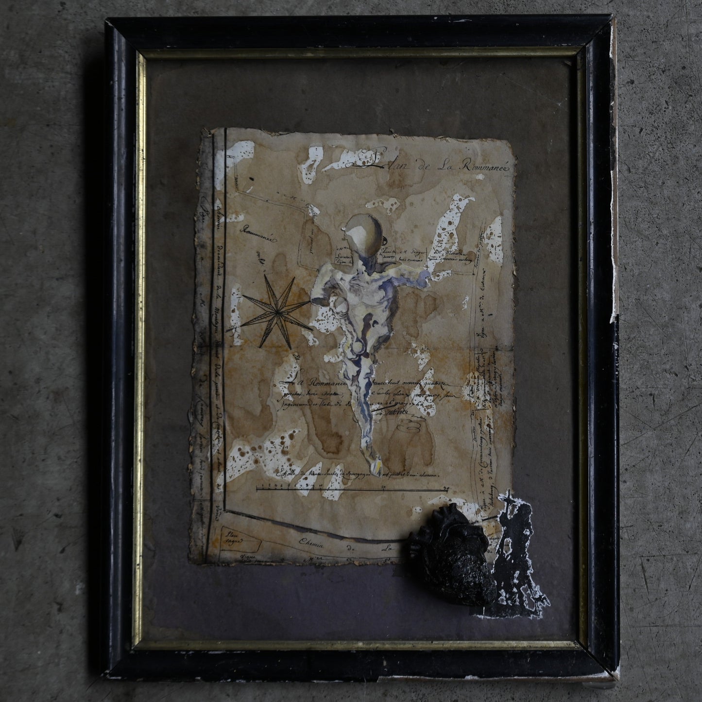 Collage art "Salvador Dalí&Gala"（Curios）｛RM-00117｝