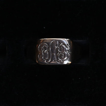 Signet Ring "1888s 9k "｛RM-00250｝