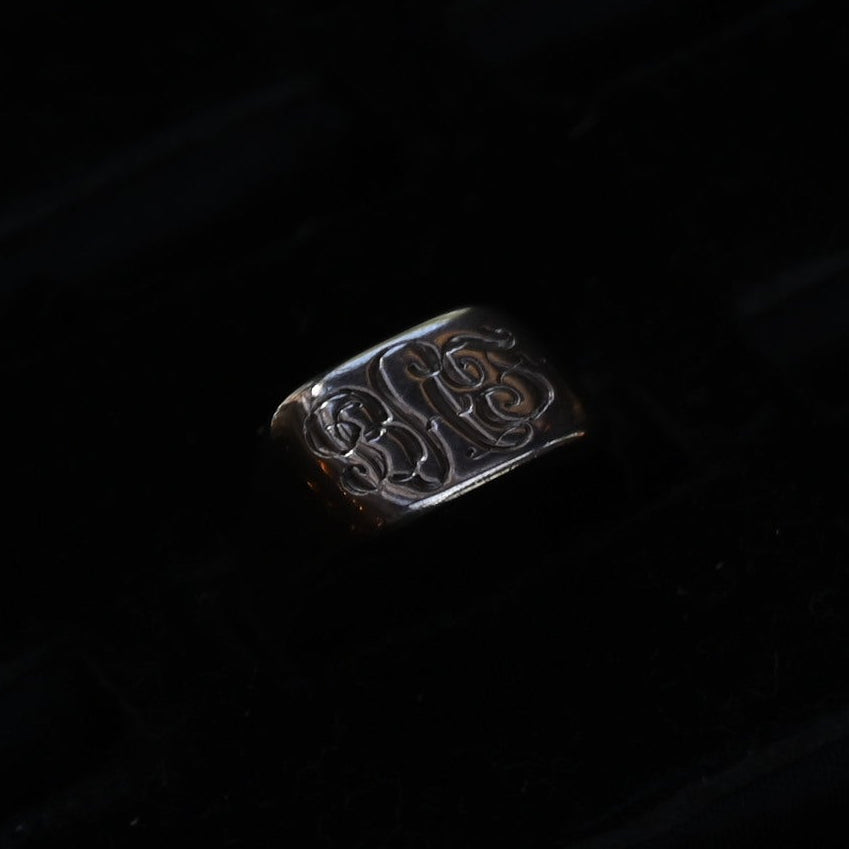 Signet Ring "1888s 9k "｛RM-00250｝