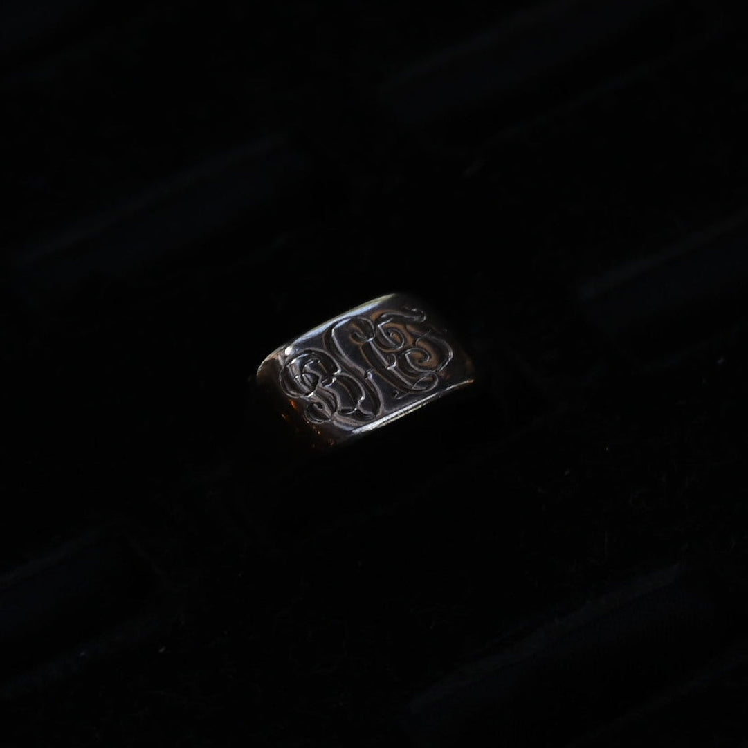 Signet Ring "1888s 9k "｛RM-00301｝
