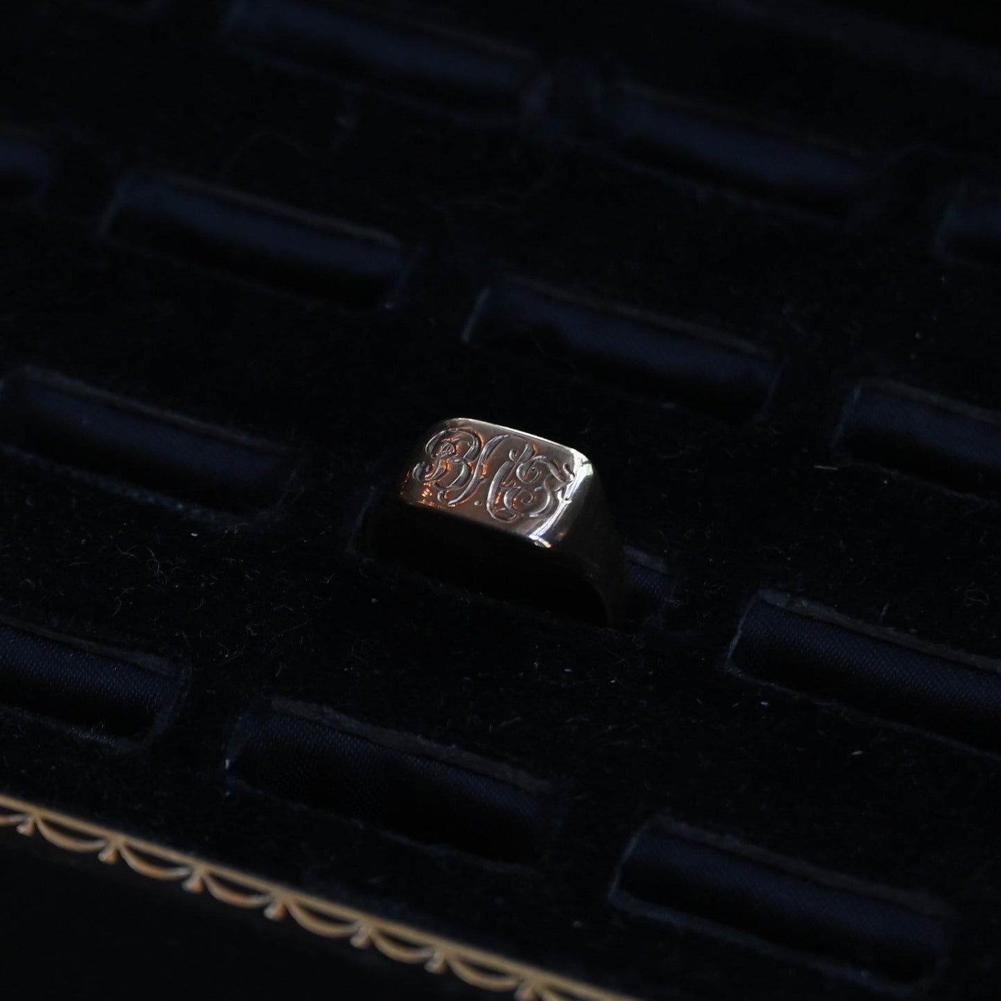 Signet Ring "1888s 9k "｛RM-00250｝