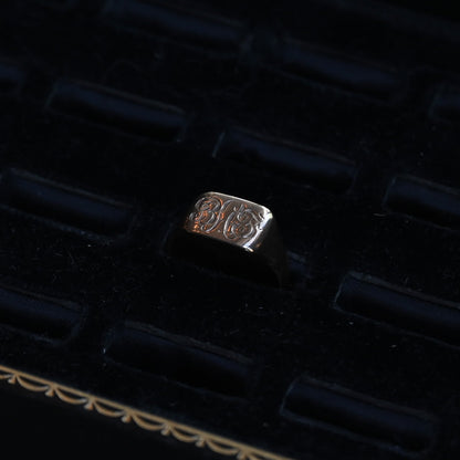 Signet Ring "1888s 9k "｛RM-00250｝