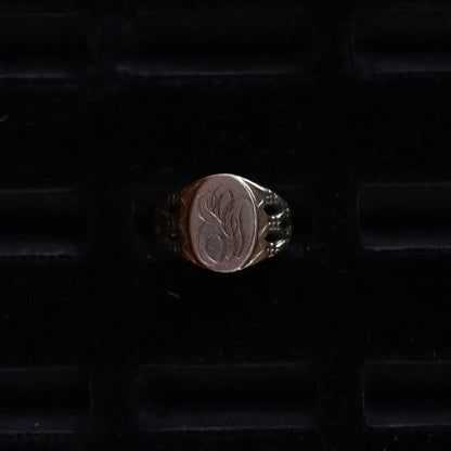 10k Signet Ring ｛RM-00302｝