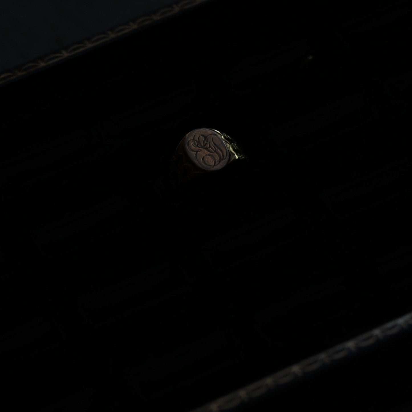10k Signet Ring ｛RM-00302｝