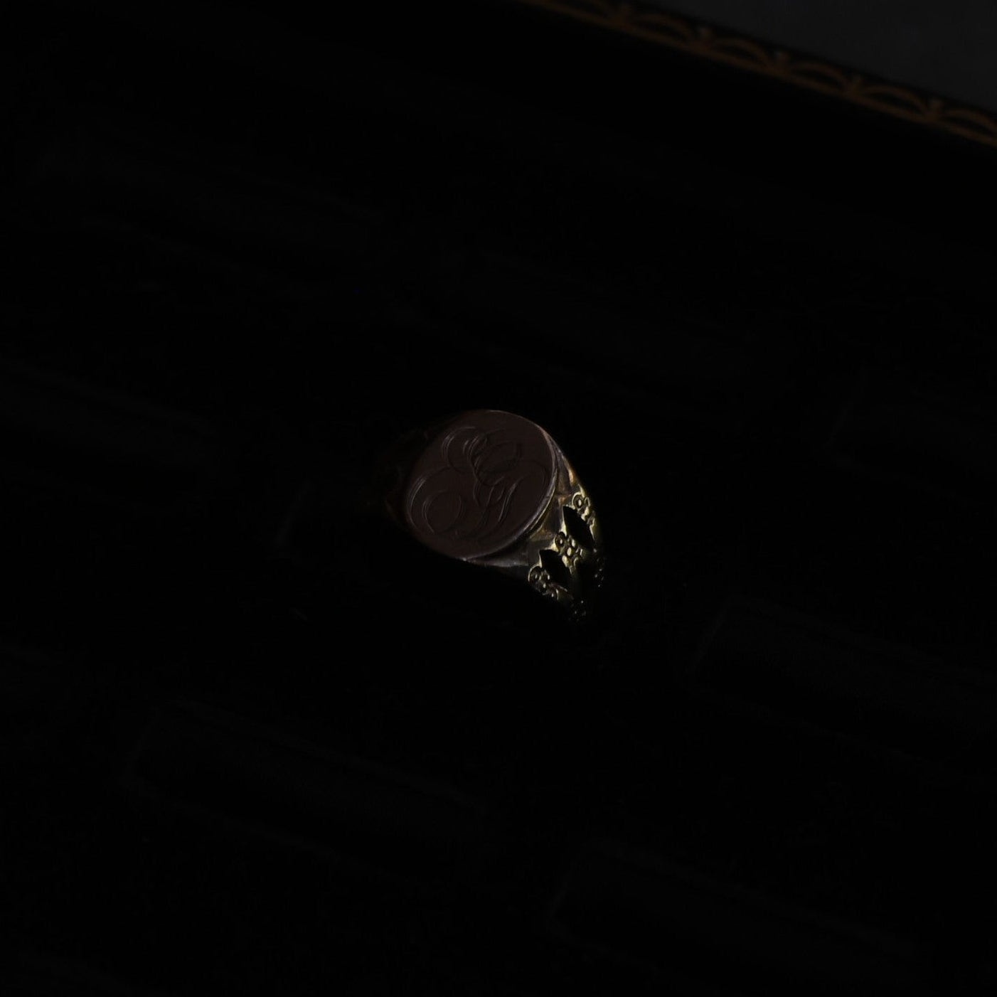 10k Signet Ring ｛RM-00302｝