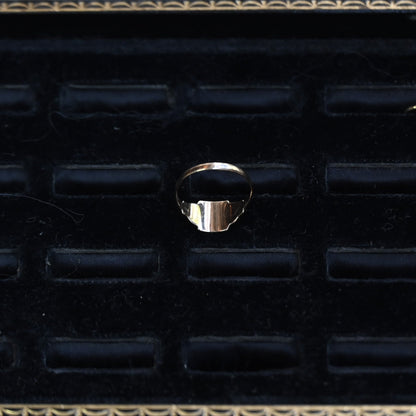 10k Signet Ring "M" ｛RM-00303｝