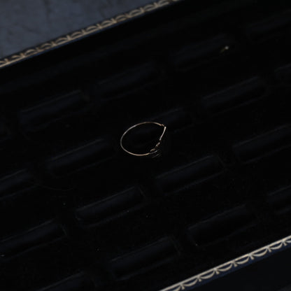 10k Signet Ring "M" ｛RM-00303｝