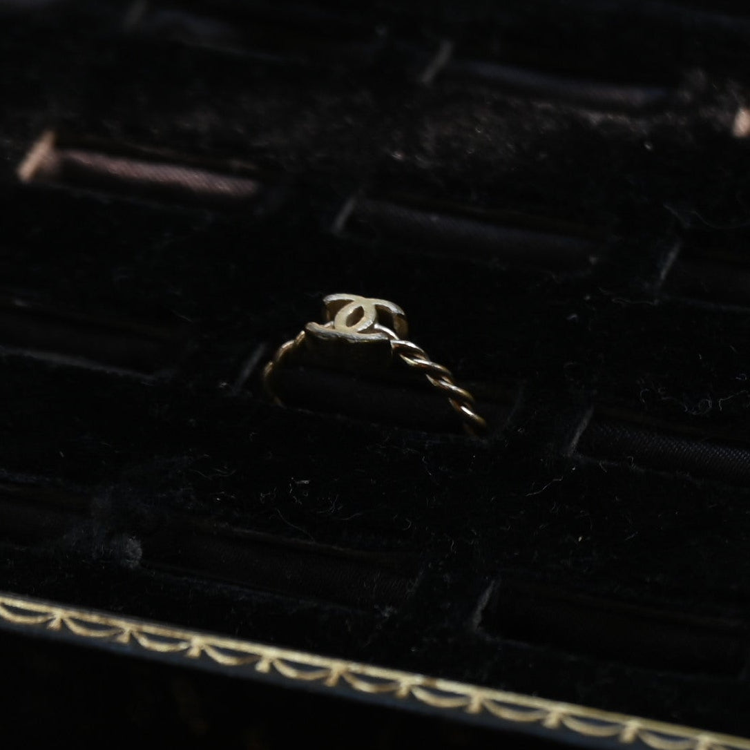 Vintage CHANEL CC Ring ｛RM-00304｝
