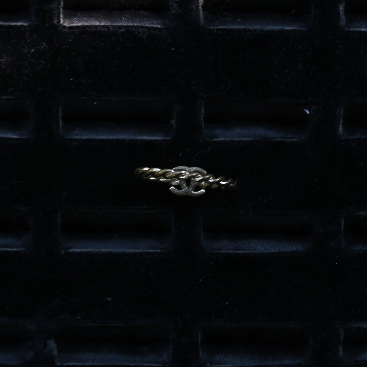 Vintage CHANEL CC Ring ｛RM-00304｝