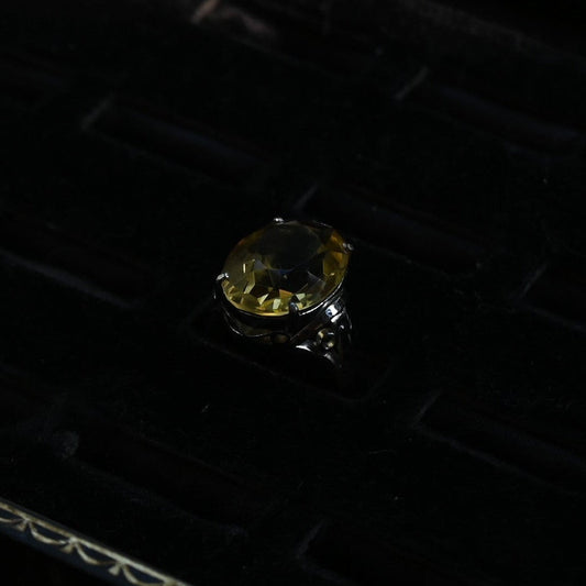 Vintage Ring 10K "Citrine" ｛RM-00305｝