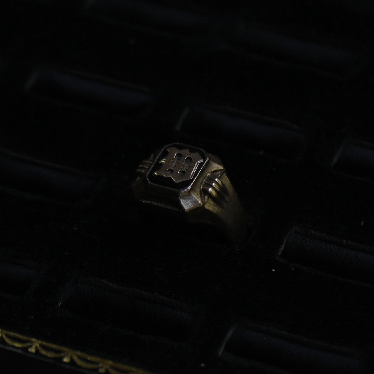 Vintage Gold×Silver ring 10K｛RM-00313｝