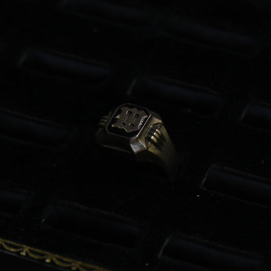 Vintage Gold×Silver ring 10K｛RM-00313｝