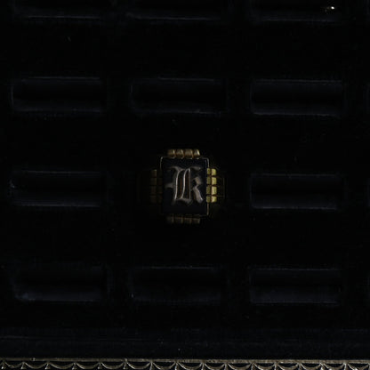 Vintage ring "18K GFD monogram "｛RM-00311｝