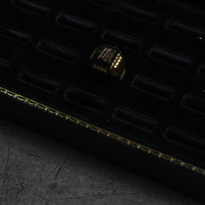 Vintage ring "18K GFD monogram "｛RM-00311｝
