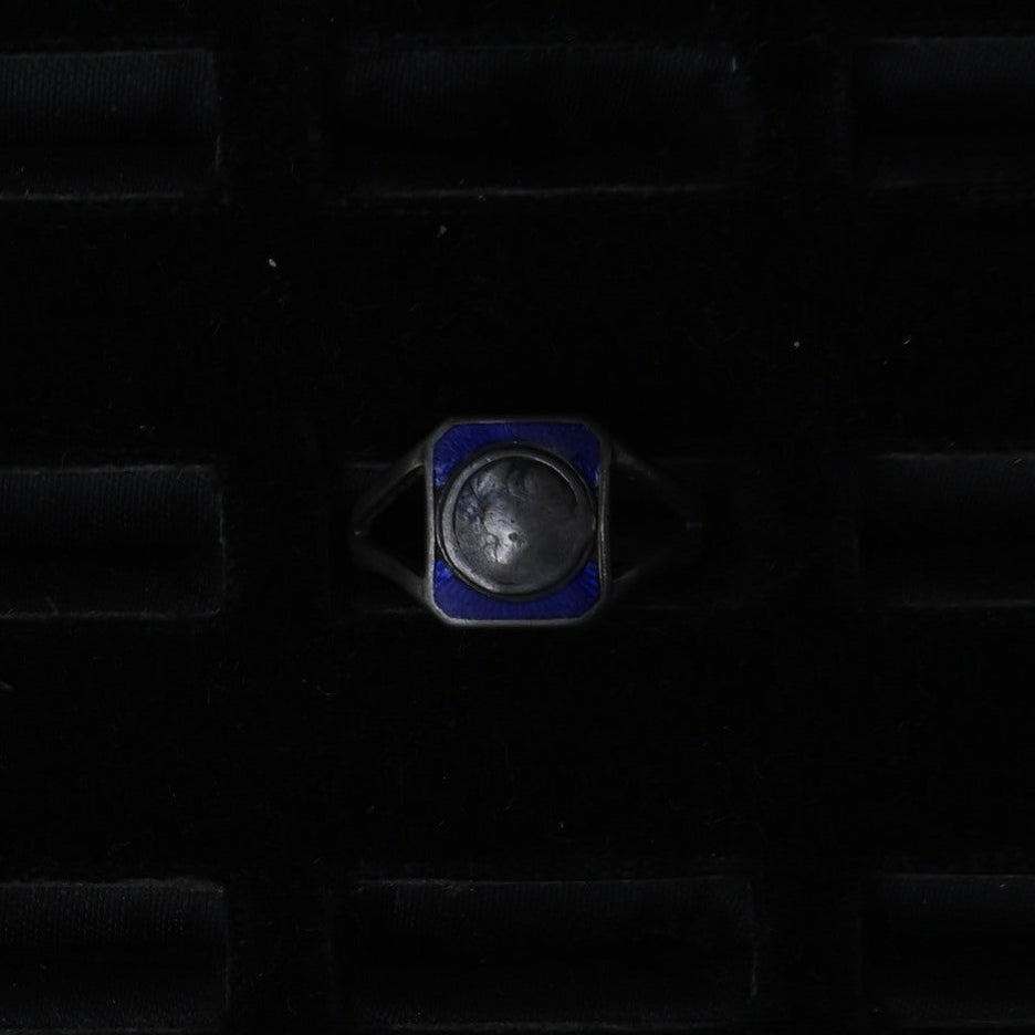 Cobalt Blue Enamel Ring ｛RM-00308｝