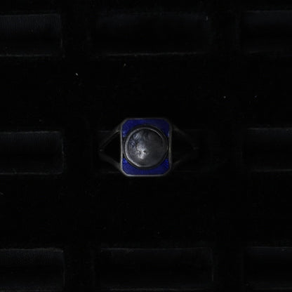 Cobalt Blue Enamel Ring ｛RM-00308｝
