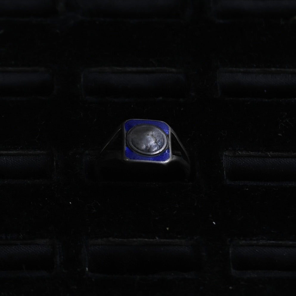 Cobalt Blue Enamel Ring ｛RM-00308｝